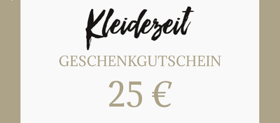 Kleidezeit-Geschenkgutschein - Kleidezeit