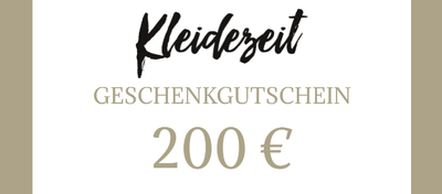 Kleidezeit-Geschenkgutschein - Kleidezeit