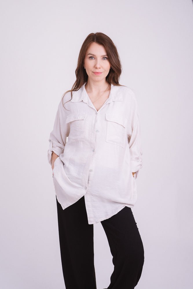 Lux Bluse Beige - Kleidezeit