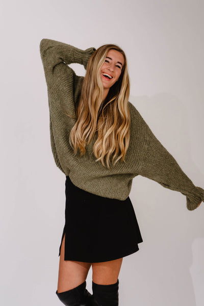 Lux Pullover Khaki - Kleidezeit