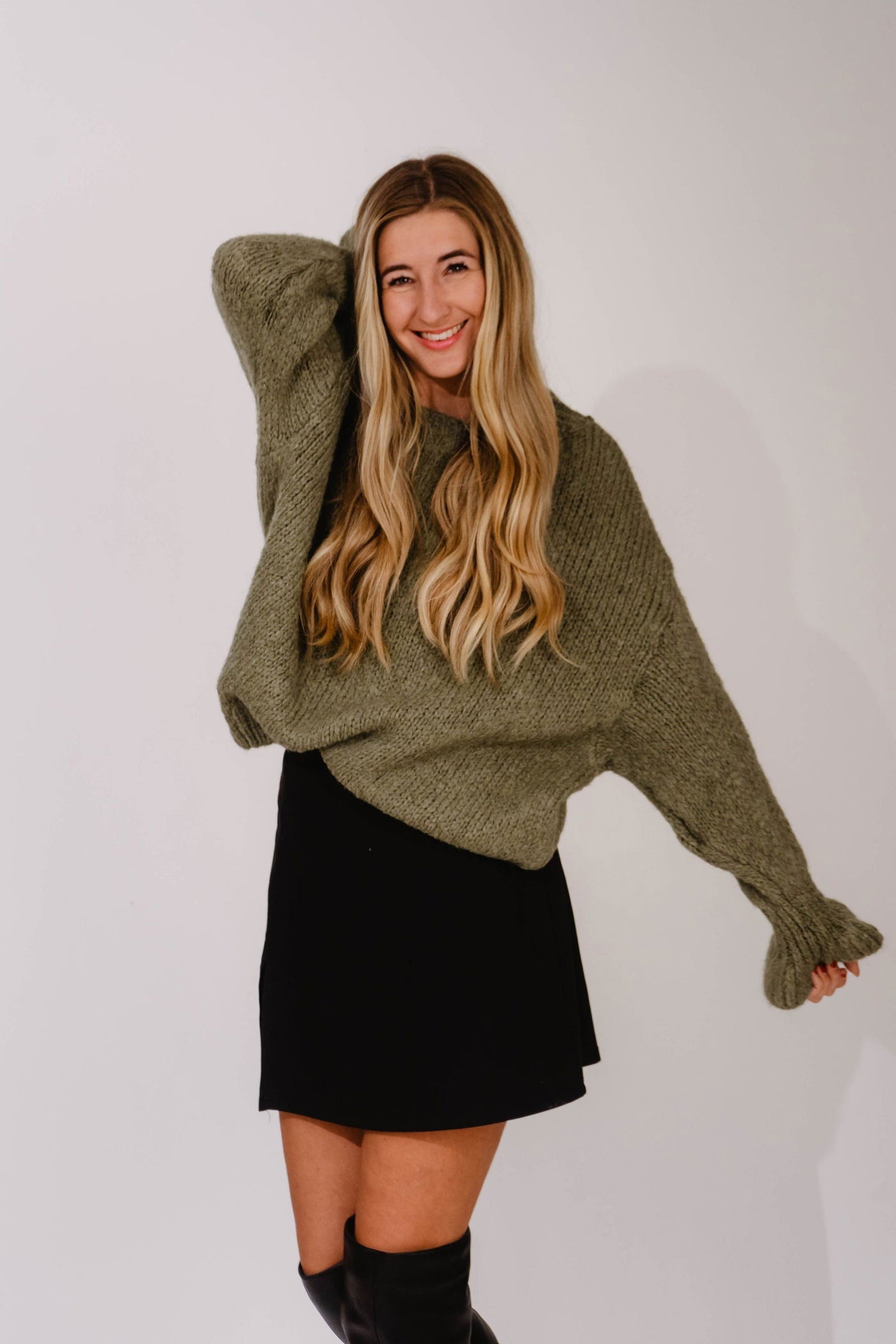 Lux Pullover Khaki - Kleidezeit