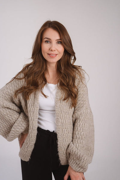 Luxe Cardigan Beige - Kleidezeit