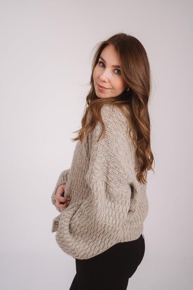 Luxe Cardigan Beige - Kleidezeit