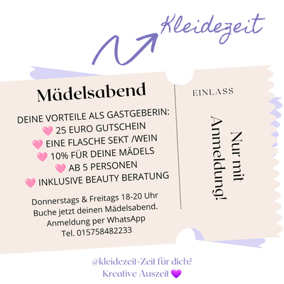 Mädelsabend - Kleidezeit