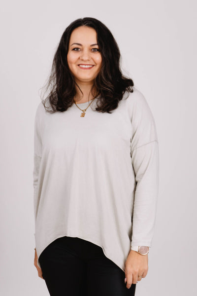 Oversized Langarmshirt- XXL Curvy Style - Kleidezeit