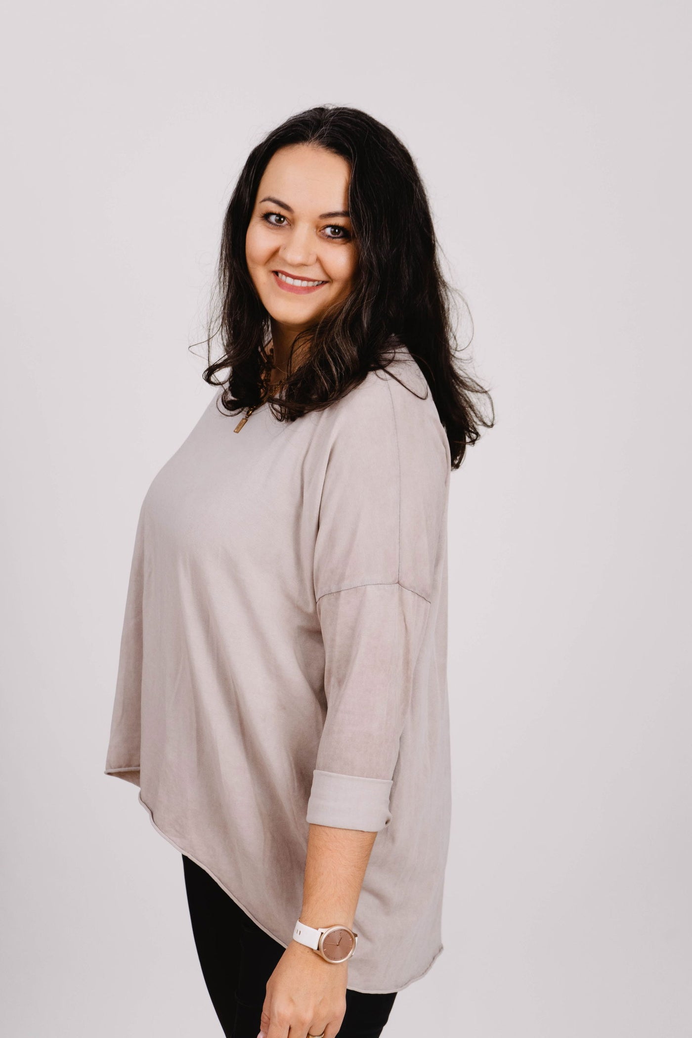 Oversized Langarmshirt- XXL Curvy Style - Kleidezeit