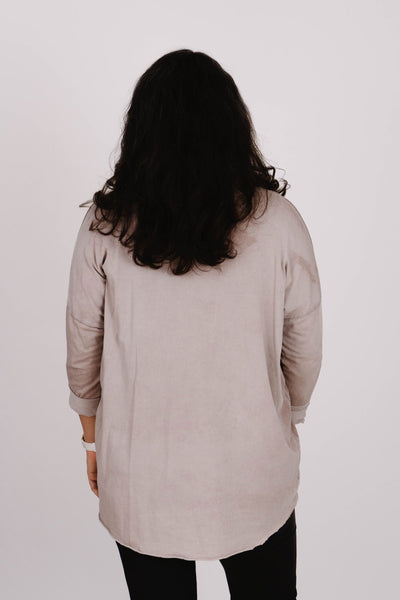 Oversized Langarmshirt- XXL Curvy Style - Kleidezeit