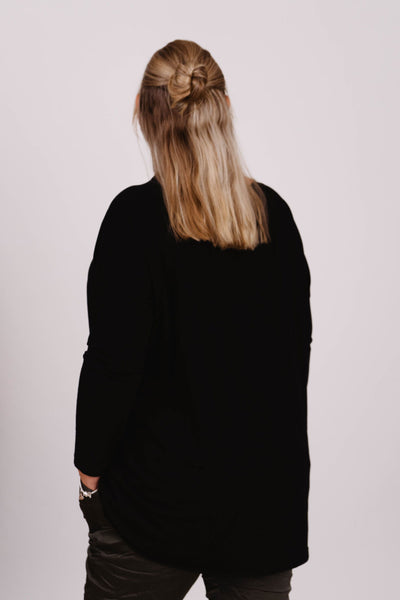 Oversized Langarmshirt- XXL Curvy Style - Kleidezeit
