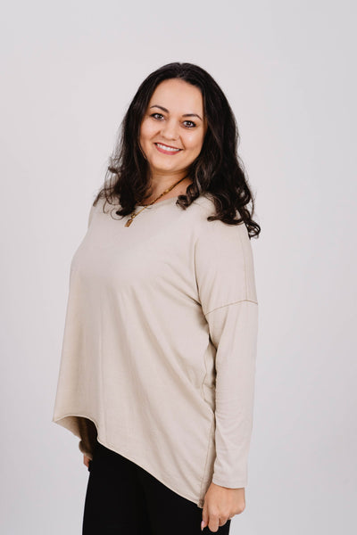 Oversized Langarmshirt- XXL Curvy Style - Kleidezeit