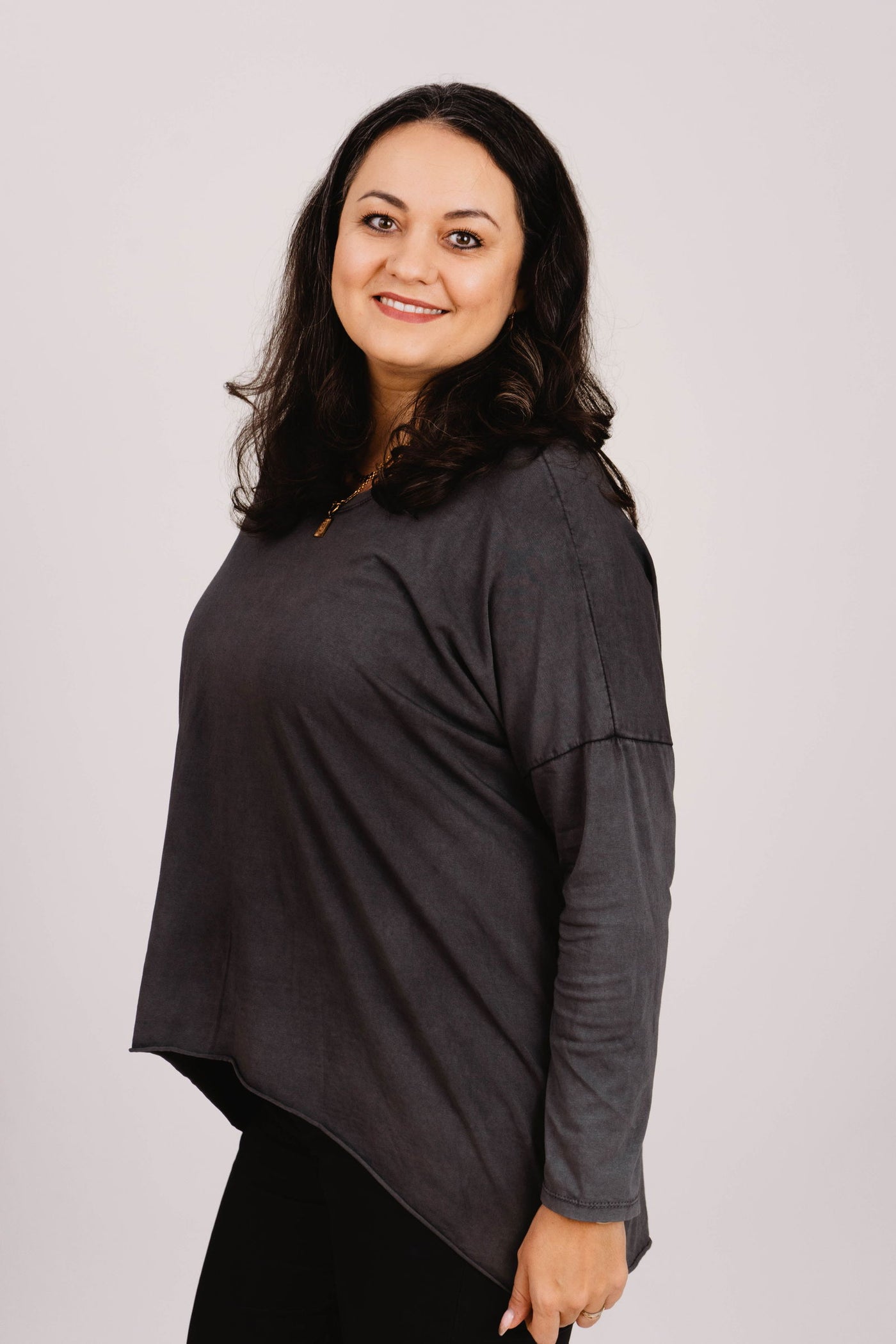 Oversized Langarmshirt- XXL Curvy Style - Kleidezeit