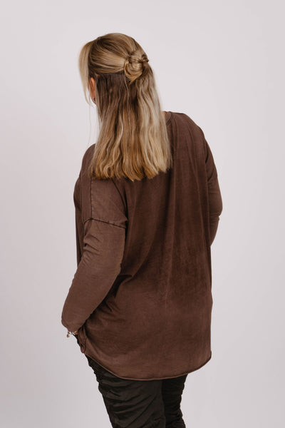Oversized Langarmshirt- XXL Curvy Style - Kleidezeit