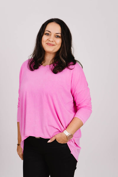 Oversized Langarmshirt- XXL Curvy Style - Kleidezeit