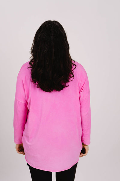 Oversized Langarmshirt- XXL Curvy Style - Kleidezeit
