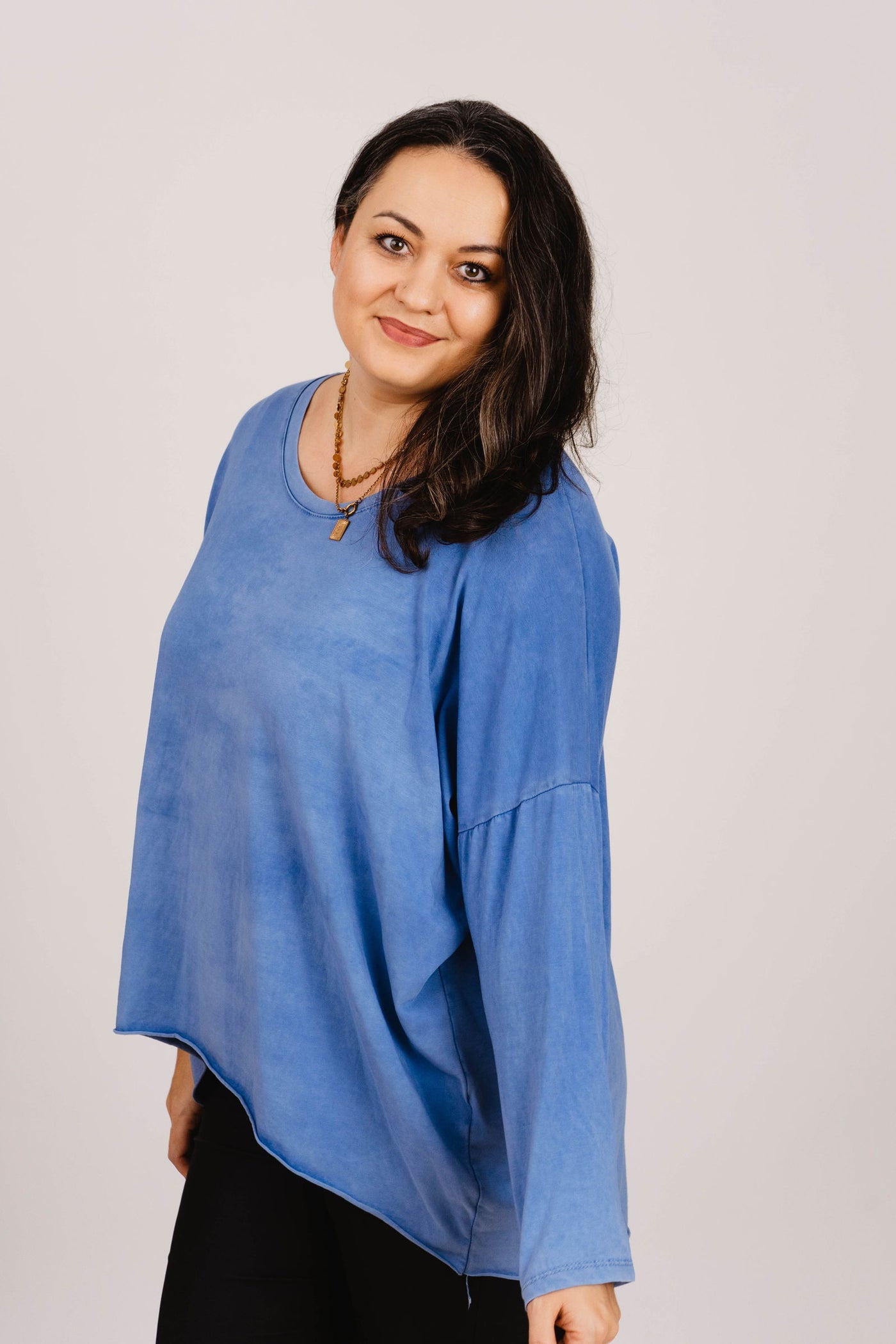 Oversized Langarmshirt- XXL Curvy Style - Kleidezeit