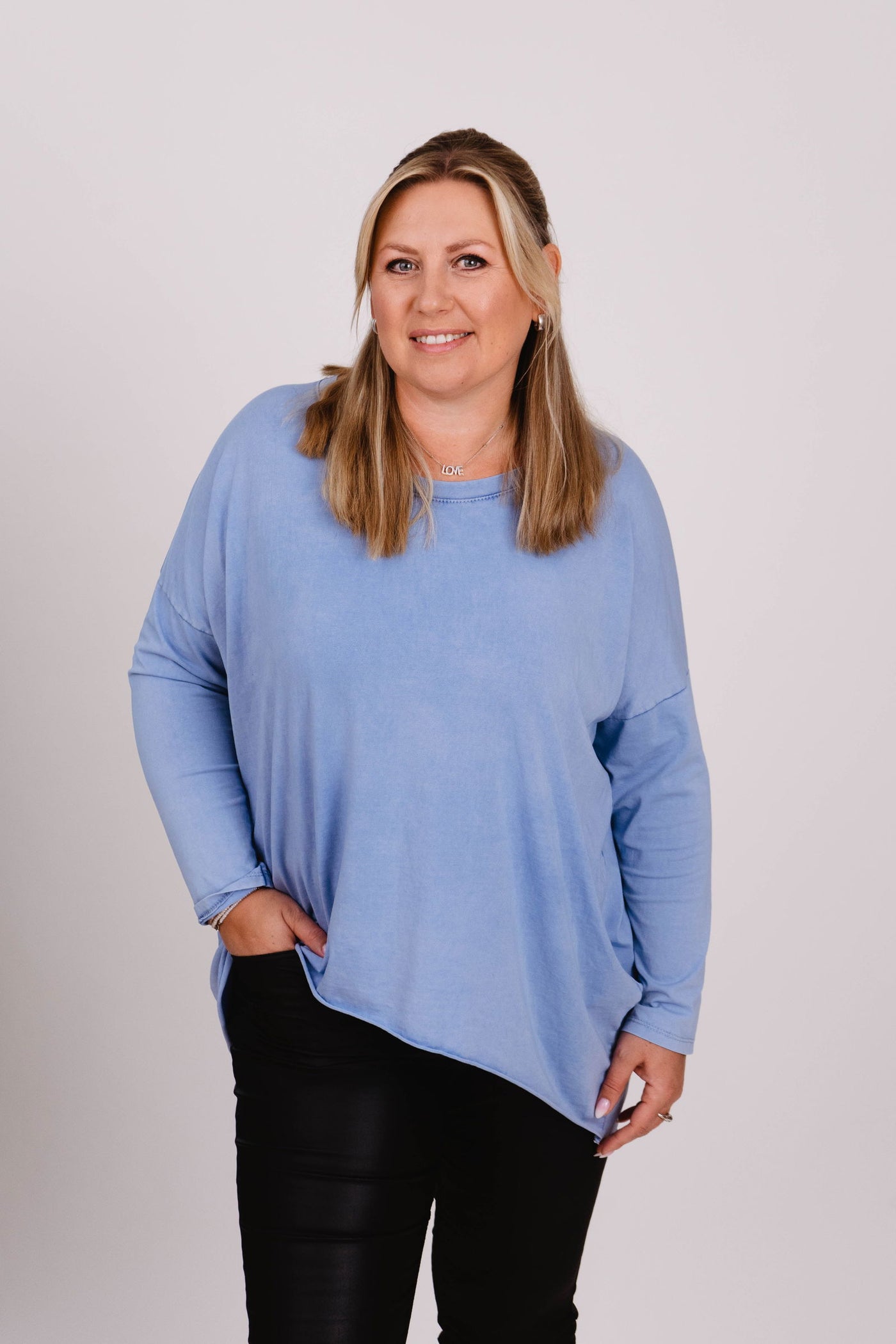 Oversized Langarmshirt- XXL Curvy Style - Kleidezeit