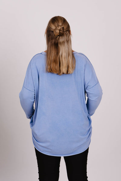 Oversized Langarmshirt- XXL Curvy Style - Kleidezeit