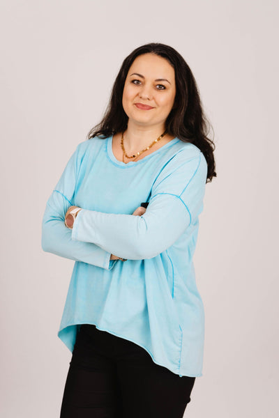 Oversized Langarmshirt- XXL Curvy Style - Kleidezeit