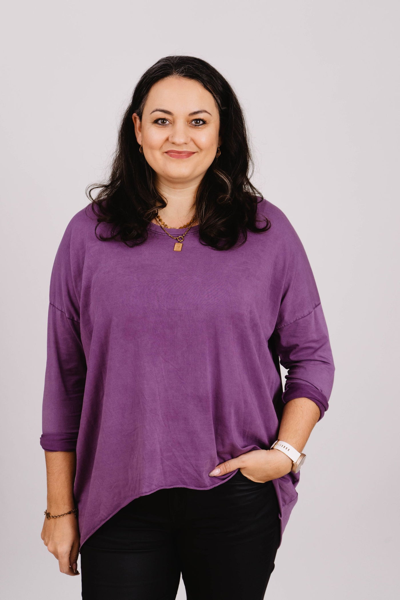 Oversized Langarmshirt- XXL Curvy Style - Kleidezeit