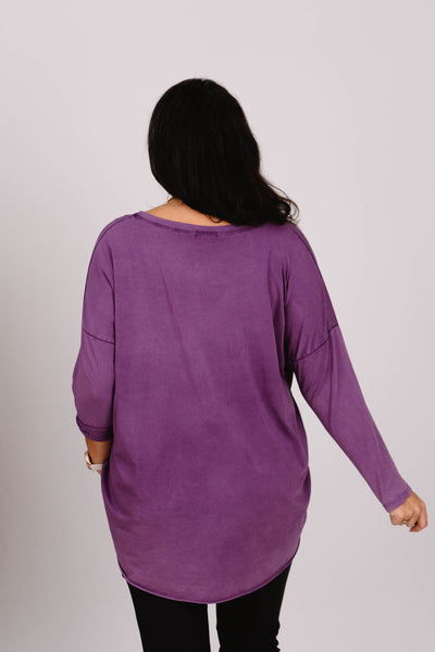 Oversized Langarmshirt- XXL Curvy Style - Kleidezeit