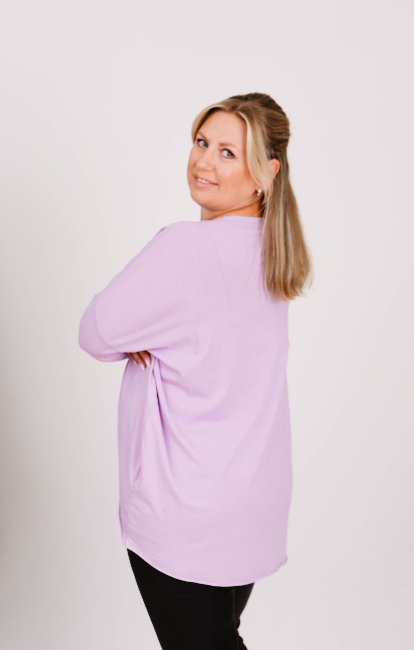 Oversized Langarmshirt- XXL Curvy Style - Kleidezeit