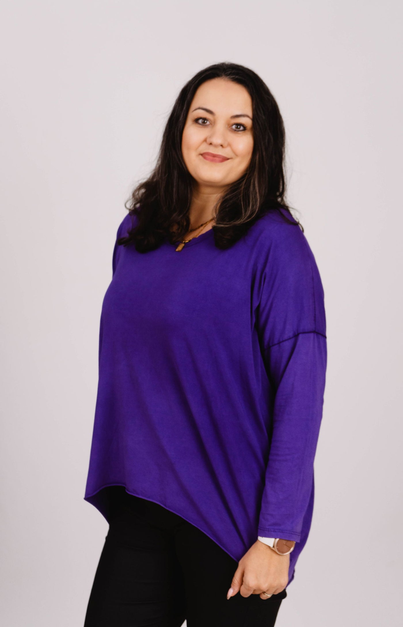 Oversized Langarmshirt- XXL Curvy Style - Kleidezeit