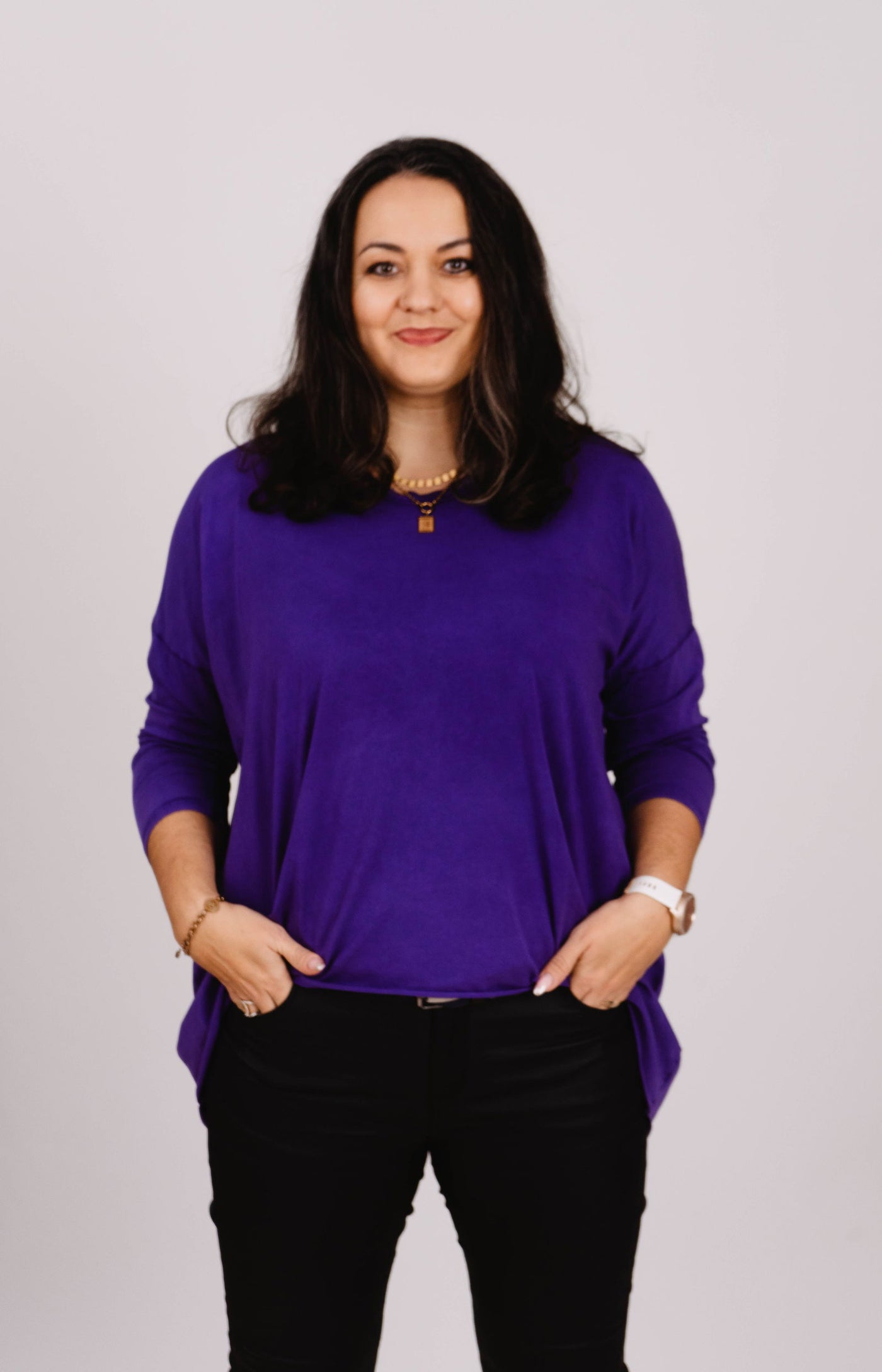 Oversized Langarmshirt- XXL Curvy Style - Kleidezeit