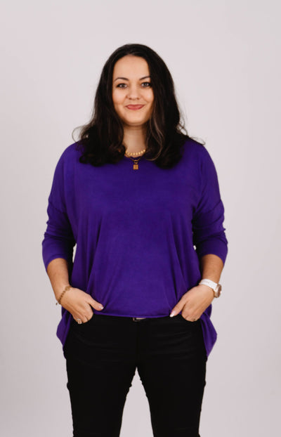 Oversized Langarmshirt- XXL Curvy Style - Kleidezeit