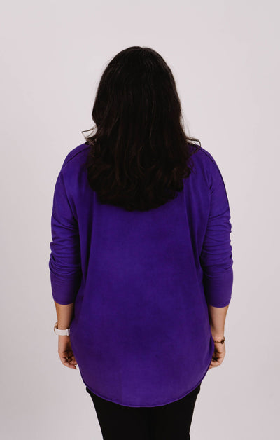 Oversized Langarmshirt- XXL Curvy Style - Kleidezeit