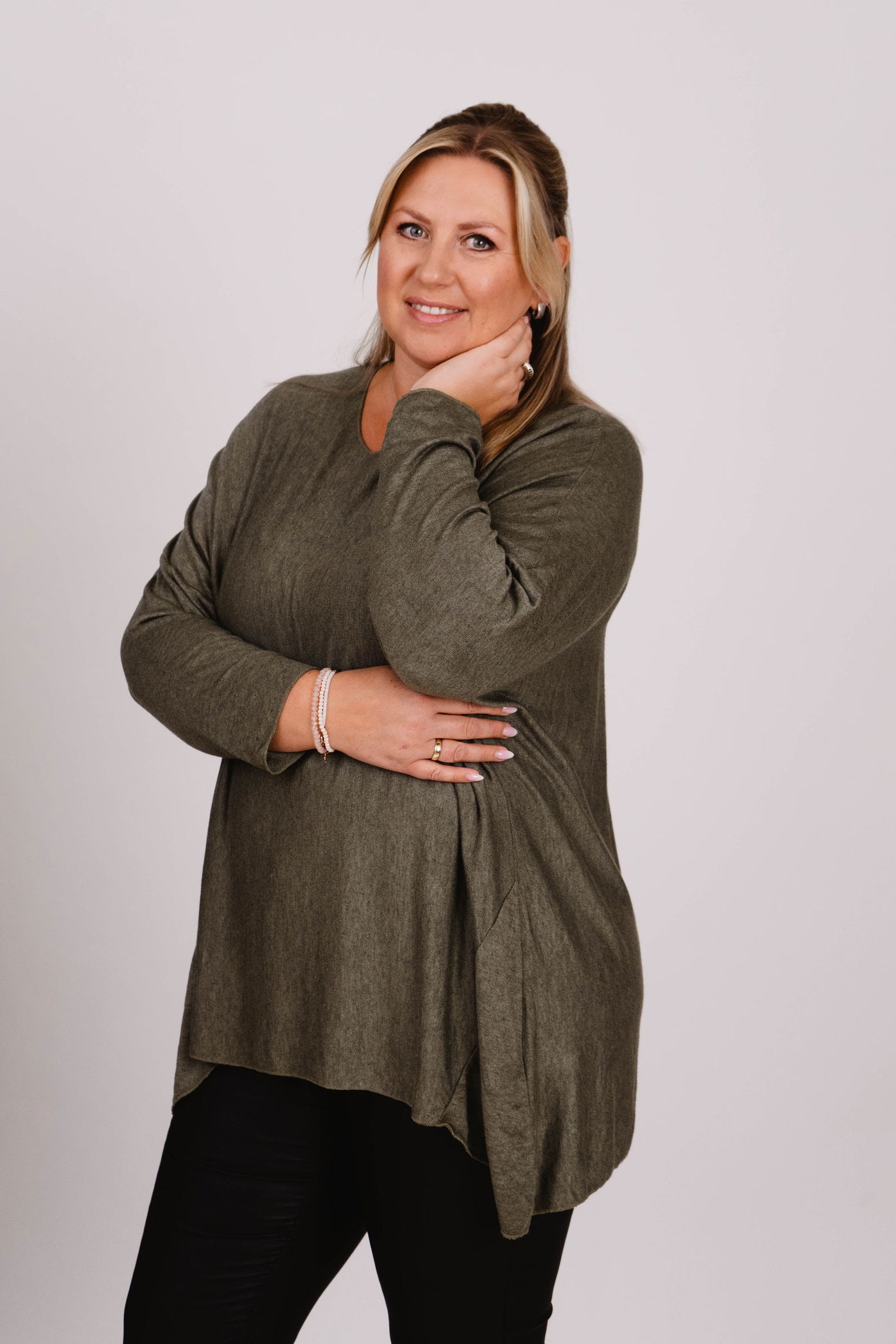Oversized Langarmshirt- XXL Curvy Style - Kleidezeit