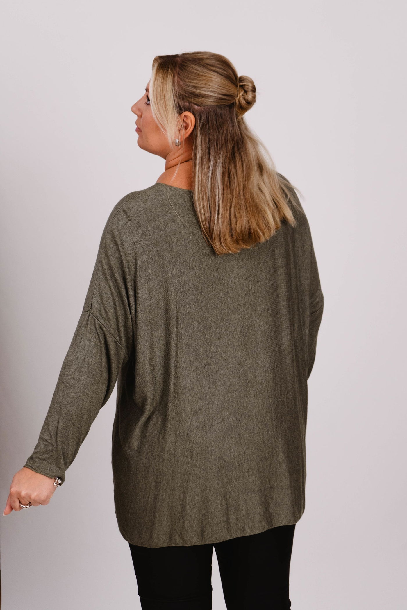 Oversized Langarmshirt- XXL Curvy Style - Kleidezeit