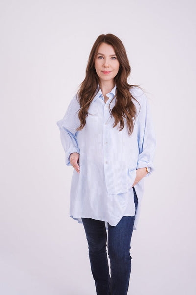 Perfect Bluse Blue - Kleidezeit