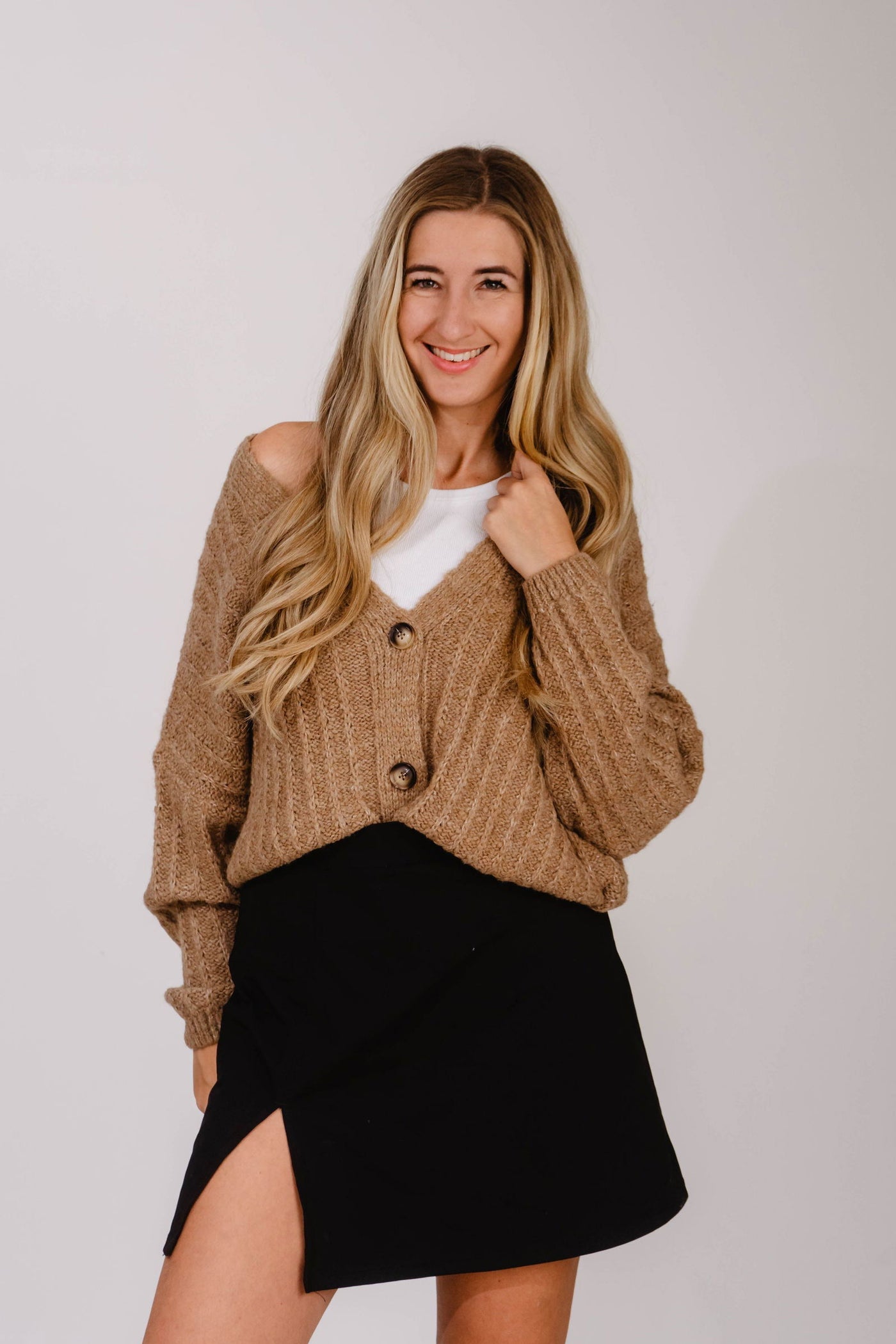 Strickjacke Braun - Kleidezeit