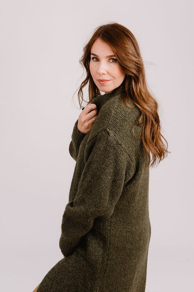 Strickjacke Khaki - Kleidezeit