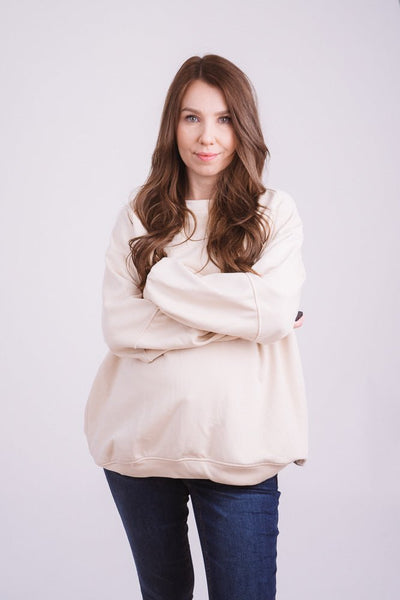 Sweater Knit Style Beige - Kleidezeit