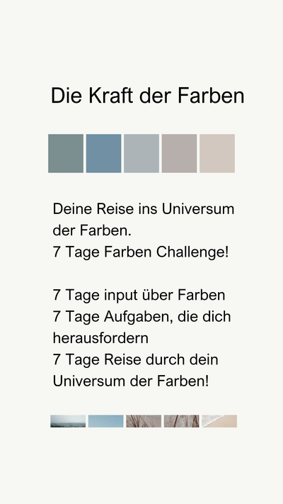 Die Kraft der Farben - Workbook - Kleidezeit