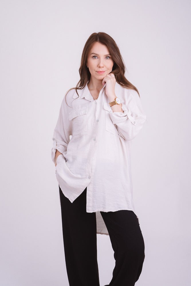 Lux Bluse Beige - Kleidezeit