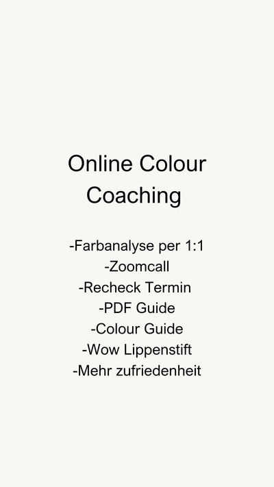 Online Colour Coaching - Kleidezeit