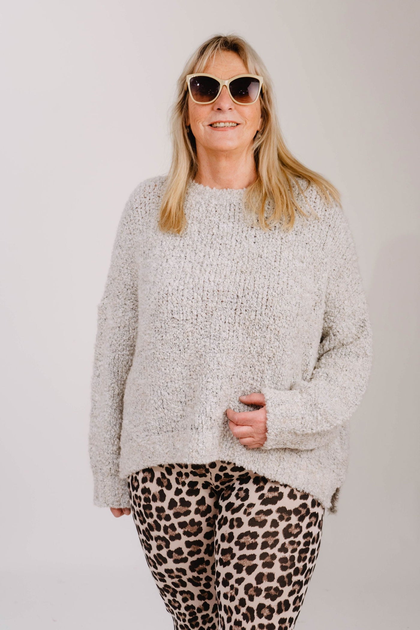 Pullover Boucle Grey - Kleidezeit