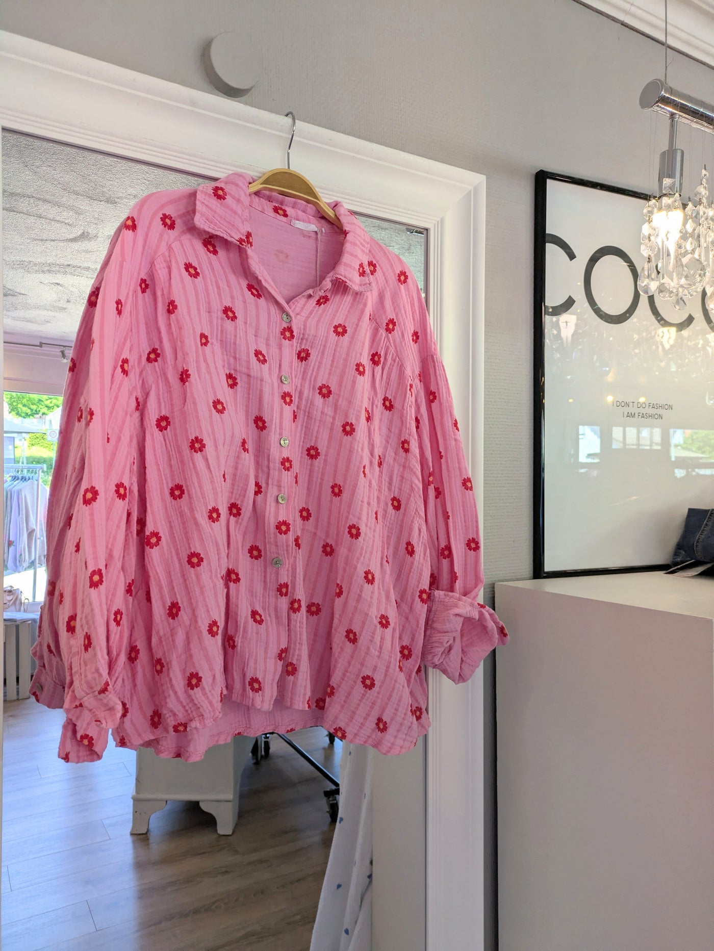 Musselinbluse ( Pink )
