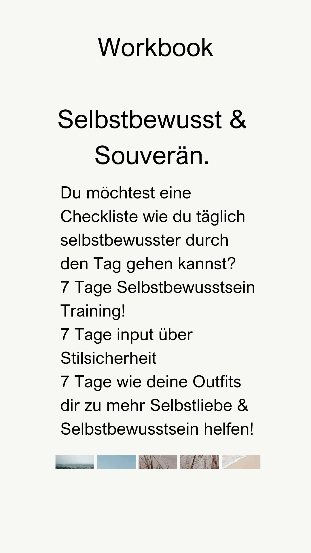 Selbstbewusst & Souverän Workbook - Kleidezeit