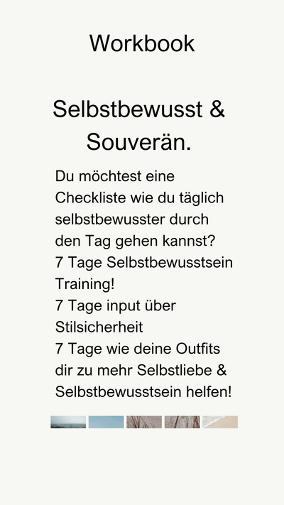 Selbstbewusst & Souverän Workbook - Kleidezeit