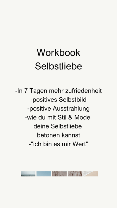 Selbstliebe Workbook - Kleidezeit