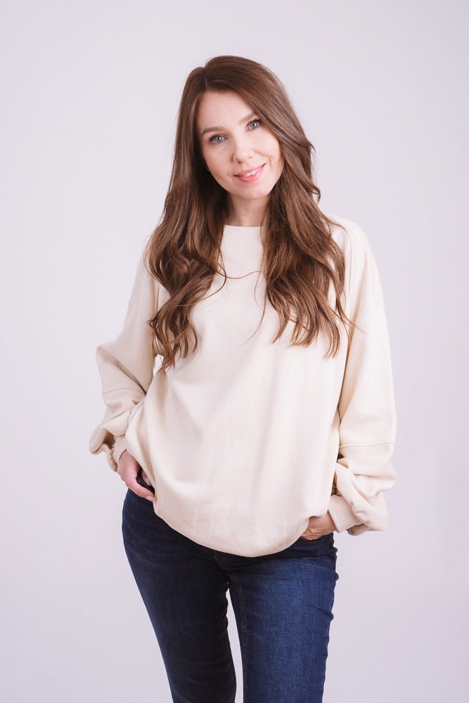 Sweater Knit Style Beige - Kleidezeit