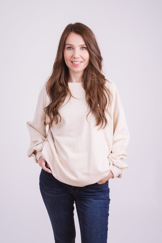 Sweater Knit Style Beige - Kleidezeit