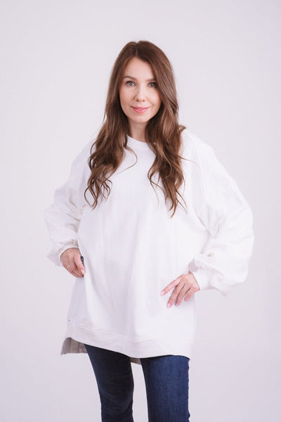 Sweater Knit Style White - Kleidezeit